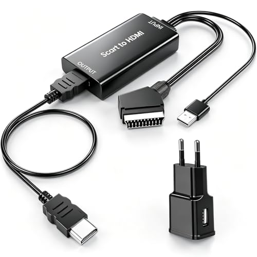 AMANKA Cavo Adattatore Scart HDMI, Convertitore da Scart a HDMI