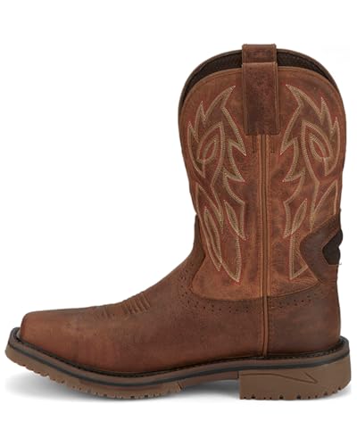 Justin Men's Broncy Waterproof Western Work Boot Composite Toe - Se47523