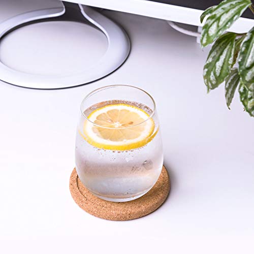 Cork Coasters For Drinks Absorbent Set 10 Pcs, 3.9" Diameter #TOP6