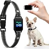 Bark Collar, Dog Bark Collar for 5-60LBS Small & Medium Dogs, IP67 Waterproof Rechargeable Training Bark Collar, Anti Barking Collar with 3Modes, 5 Beep & 7-Level Sensitivity(Black)