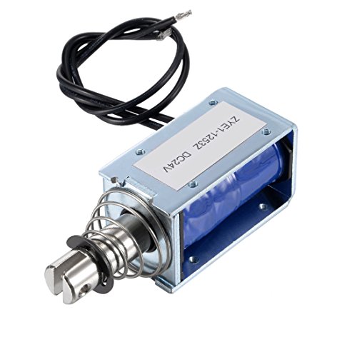 Uxcell Dc 24V 0.7Kg Force Push Pull Type Open Frame Solenoid Electromagnet Zye1(Tau)-1253Z #TOP21