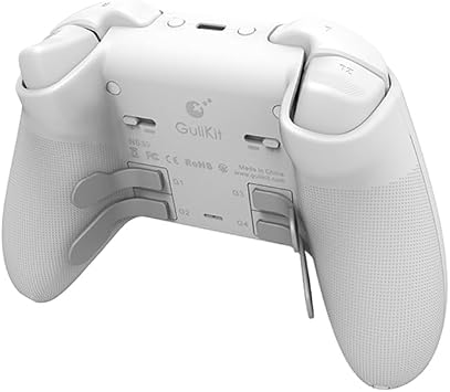 GuliKit Wireless Controller KK3 MAX Controller White PC/Switch/Android/iOS Compatible Hall Effect Sensor Stick 6-Axis Gyroscope Rear Paddle Buttons Digital Trigger Domestic Genuine Product