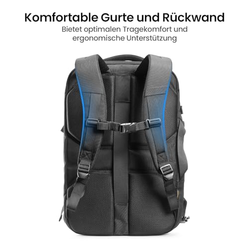 Tomtoc 40L Reiserucksack mit TSA-freundlichem Design und praktischem Stauraum