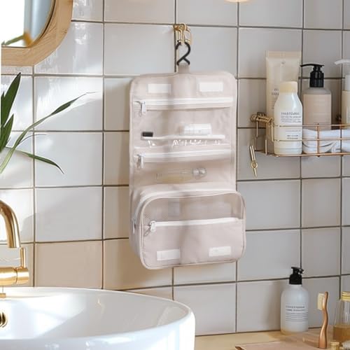 Easortm Packing Cubes for Travel - 9 Set Packing Cubes for Suitcase Large Travel Cubes Luggage Organizer Bags Set With Travel Laundry Bags/Shoe Bag/Toiletry Bag (Beige) - Thumbnail 5