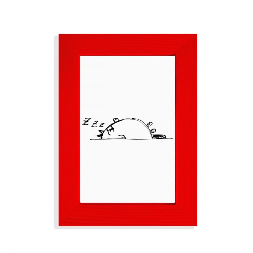 Cadre photo chat paresseux rouge art déco pour égayer un mur blanc sans vie