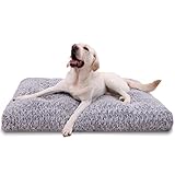 colchones impermeables para perros grandes Guía de tallas: las dimensiones de nuestro colchón para perros son de 90 cm x 60 cm x 5 cm, lo que se adapta perfectamente a la mayoría de las cajas de perro estándar. Recomendamos utilizar esta cama para perros pequeños de hasta 30 kg.