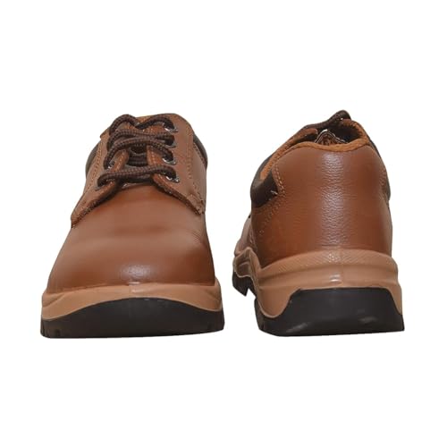 Image of Allen Cooper 11102 Steel Toe Upper Brown Barton Leather Double Density DIP-PU Sole Safety Shoe