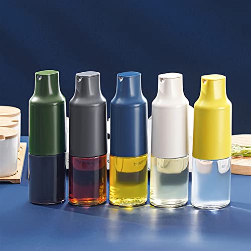 yp Speiseölspender 430 ml Ölflasche Automatisches Öffnen und Schließen Glasölbehälter Haushaltsölspender Gewürzflasche Topf(Beige)