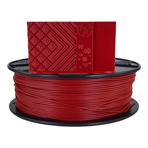 Image of 3D-Fuel 3D Filament High Temp Tough Pro PLA+ Iron Red, 1.75mm, 1 kg + /- 0.02mm Tolerance, Made in USA, Easy to Print and Works with Most 3D Printer Brands Dark Red