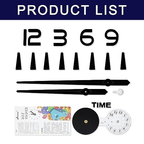 Image of Large DIY Wall Clock Kit | Frameless Modern 3D Wall Clock with Mirror Number Stickers for Home Living Room Bedroom Office Decoration (Silver)