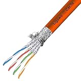  Ligawo Verlegekabel S/FTP Cat7a Ring 1500MHz 50m orange