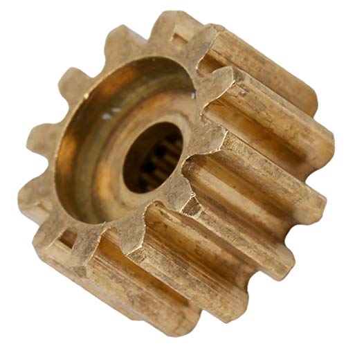 4305-0025-0012 Servo Gear, 12 Teeth, Brass Gear, 25 Teeth, Spline MOD 0.8 Gear, Replacement Servo Parts
