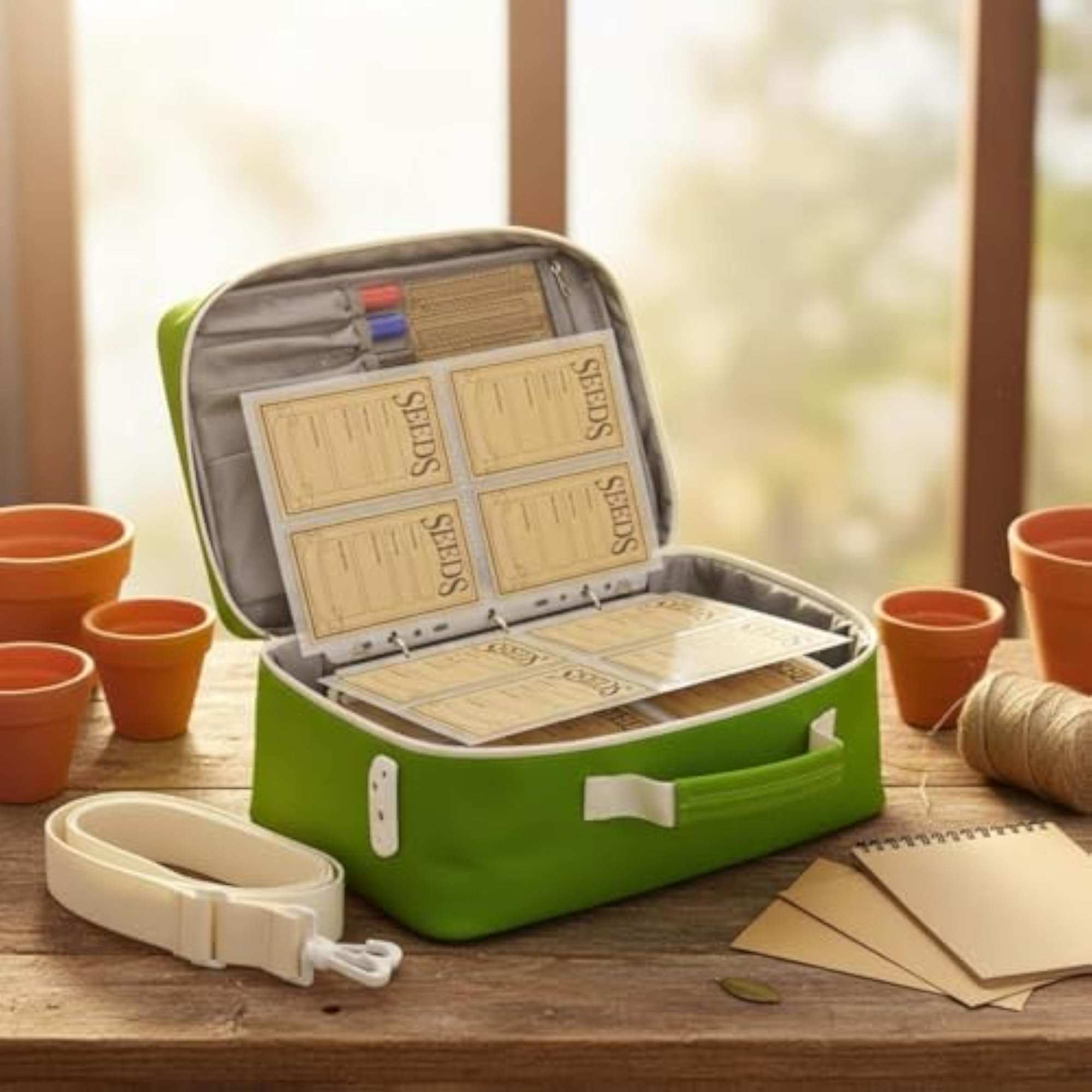 Sturdy 600D Textile Storage Organizer, Large Green