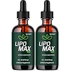 (2 Pack) Lipo Max Plus - Official Lipo Max Plus Drops Liquid Premium Advanced Formula Natural Support, LipoMax Plus Supplement for Overall Health & Wellness Vitamin Droppers, 2 Bottles for 2 Months