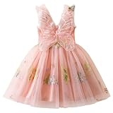 NNJXD Baby Girl Summer Casual Dress Toddler Flower Embroidery Tulle Dresses 2150 Pink Size(2Y) 1-2 Years