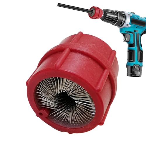 Copper Pipe Cleaner for Drill | Copper Pipe Cleaning Brush,Drill Brushes for Cleaning Metal Pipes,Copper Tube Pipe Cleaning Brush Tool,Full Metal Drill Tube Cleaning Brush for Electric Drill Bit Pipe