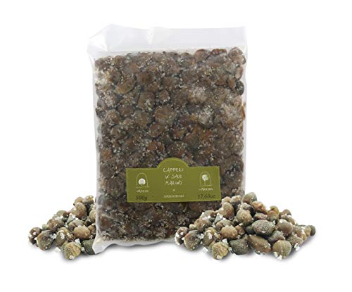 Alcaparras de Pantelleria en salazón, Calibre Grande 13/14 mm - Bolsita de 500gr