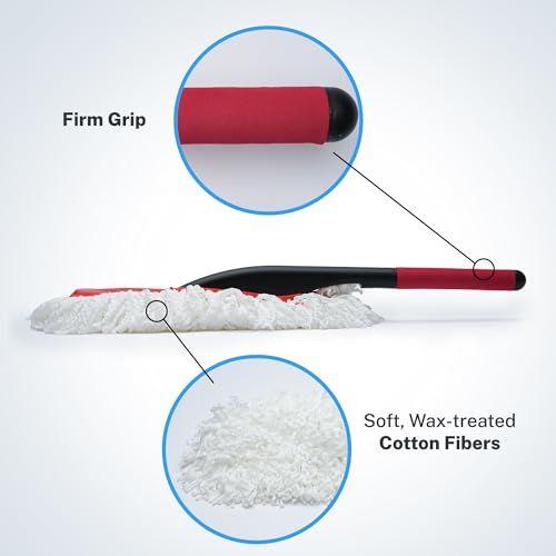 Image of S.M. Arnold Ultra-Soft Microfiber Vehicle Duster - Ideal for Cars, Trucks, RVs, Boats, 25-Inch Long, Gentle on All Surfaces, Durable, Easy to Use, Includes Handy Storage Pouch for Efficient Cleaning