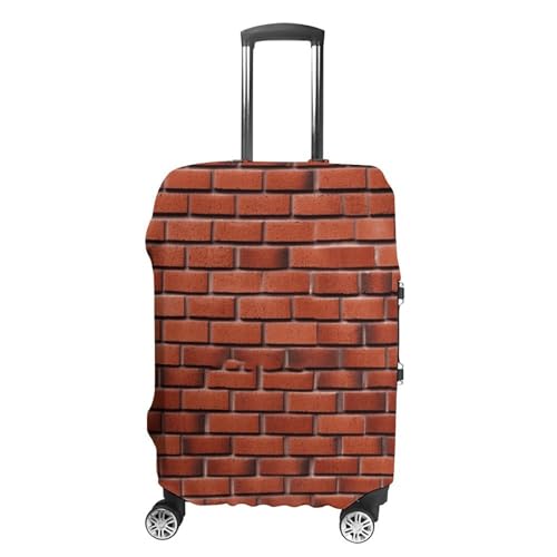 Red Brick Wall Luggage Cover, Washable Elastic Suitcase Cover Protector Fit 18-32 Inch Luggage