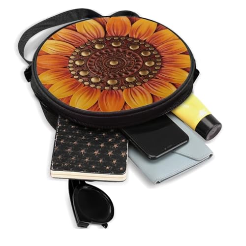 Image of Women Novelty Round Clock Shape Zippered Clock Purses for Women Tote Handbag Shoulder Bag, Gift for Mom Girlfriend