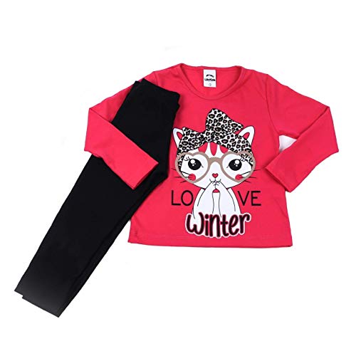 Kit 4 conjuntos meia estação roupa infantil feminino tamanho:8