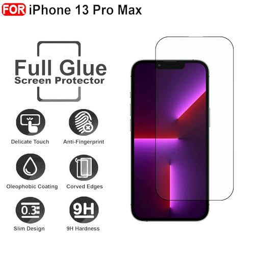 Image of U&I 10H Tempered Glass Screen Protector Compatible for iPhone 13 Pro Max with Edge to Edge Coverage (6.7 Inches)
