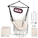 HEIMLING® Hängesessel Indoor & Outdoor XXL [All Inclusive Paket mit Aufhängung + 3 Kissen] Hängesessel Kinder & Erwachsene bis 150 kg | Hängematte Indoor Wohn- Schlafzimmer, Garten Balkon Terrasse