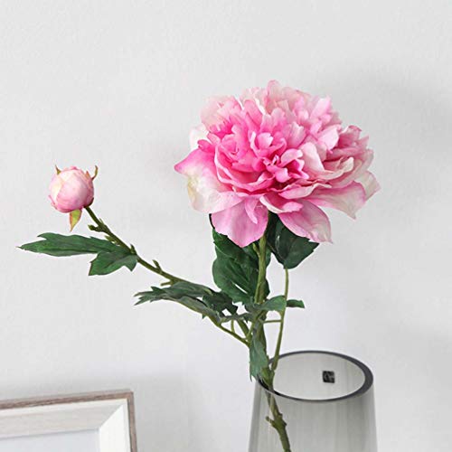 Peony artificielle rose blanc 16 cm fleur pour sublimer un emballage cadeau