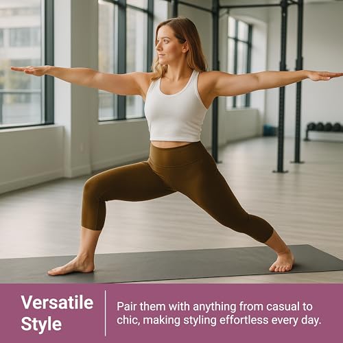Image of SATINA High Waisted Leggings for Women - Comfortable and Stretchy in Versatile Sizes and Colors