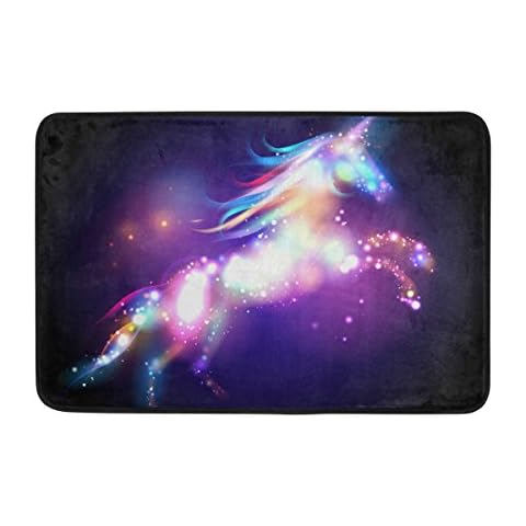 JSTEL Unicorn Magic con Estrellas Felpudo Cover