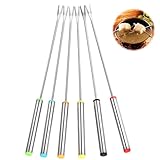 Fourchettes à fondue colorées en acier inoxydable : le design de différentes couleurs permet à chaque personne de choisir sa propre fourchette distinctive, offrant une différenciation facile et mettant fin à la confusion lors des réunions sociales, et les couleurs vives peuvent également améliorer votre expérience culinaire