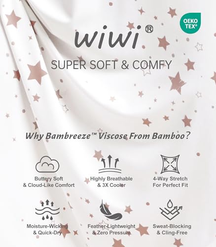 Image of WiWi Viscose from Bamboo Pajamas Set for Women Super Soft Short Sleeve Cooling Summer Plus Size Pjs Sets Sleepwear S-4X