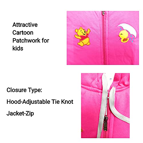 Image of Daddy's Little One Unisex Regular Fit Hooded Winter Jacket for Baby Boys /Baby Girls with Zipper (KIDS CASUAL WEAR JACKET)