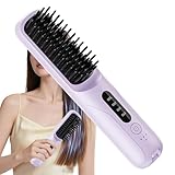 Haarglätter Bürste, Haarglättungsbürste, Haarstyling-Werkzeug, wiederaufladbare Glättbürste, für Zuhause, Wohnung, Salon, Geschäftsreisen, Frauen, Männer, Reisende