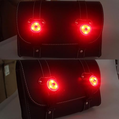 Alforjes para motocicletas,Alforjes para motocicletas - Bolsa de ferramentas em couro PU para malas