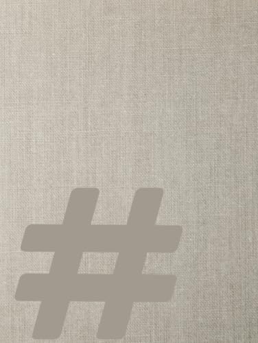Hashtag: Neutral Aesthetic Book For Home Décor | Decorative Book For Coffee Tables | Faux Linen Cover