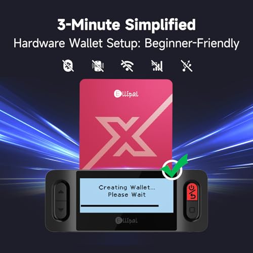 Ellipal X Card Raspberry Red – Air Gapped Crypto Cold Wallet （with Starter Accessory Kit）4