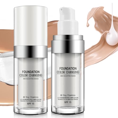 Farbwechselnde Foundation SPF 15 2PCS Color Changing Foundation Make-up