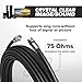 THE CIMPLE CO Coaxial Cable, 6 FT, Indoor/Outdoor, High Speed Internet, Satellite Extension, RG6, Dual Shielded Coax, CATV, UV Resistant, Weather Proof, CL2 Rated, 1.8 Meters, Black