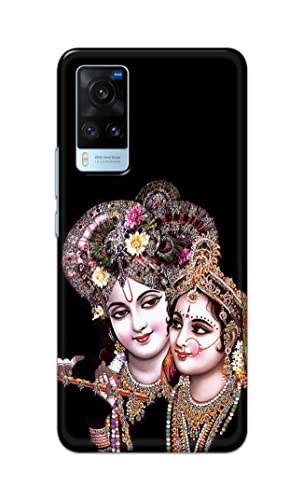 Image of PRINTFIDAA� Printed Hard Back Cover Case for Vivo X60 Back Cover (Radha Krishna) -2808