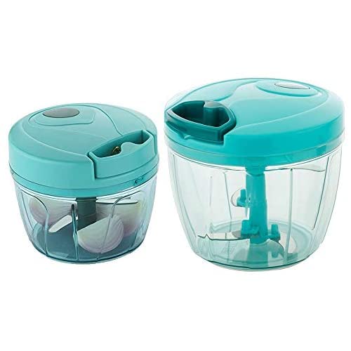 Kavya Enterprise Handy Vegetable Chopper, Dori Chopper Chops Fruits and Vegetables - Multicolor (300ML + 700ML).