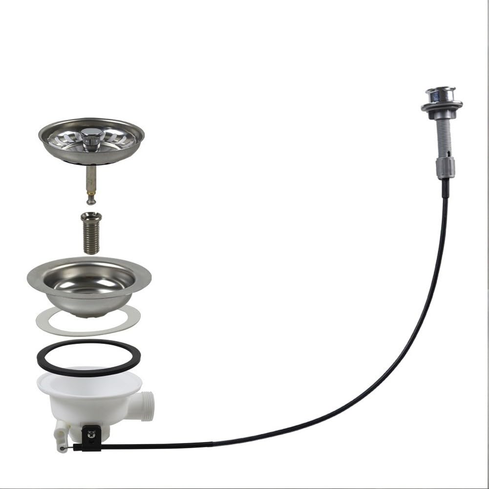 Passoire d'évier kit de vidange de levage 110mm drainage flexible inox SUS304