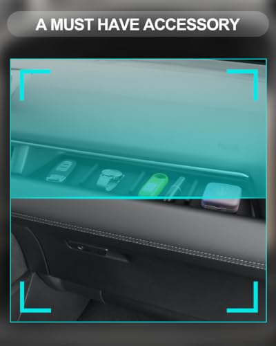 Image of CDEFG for 2026 Honda Pilot Center Console Organizer Passenger Storage | 2026 Honda Pilot Accessories, Front Row Passenger Dashboard Storage Tray, Silicone Material