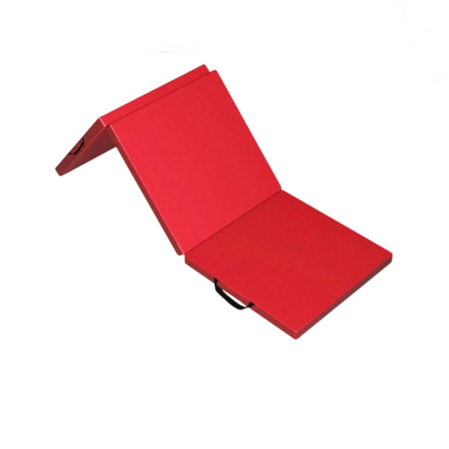 Foldable Design Tri-Fold Exercise Mat Long-Lasting Faux Leather Cover Folding Gymnastics Mat Carrying Handles Sit-up Cushion Waterproof for Students, Kids, Beginners, Red, 180 * 60 * 5cm-picture-10