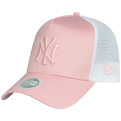 Casquette NY New Era femme en satin rose de qualité supérieure