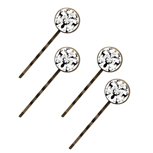 Épingles à cheveux motif floral de rennes pour femme, barrettes chignon fille et accessoires cheveux