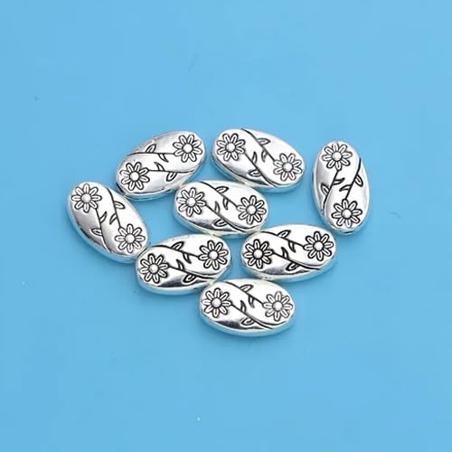 Miniatura 7 de Comimark 100 cuentas espaciadoras de flores, perfectas para hacer joyas y accesorios de pulseras