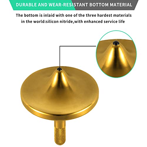 Image of Stainless Steel Spinning Top,Exquisite EDC Fidget Toy (Gold, S)