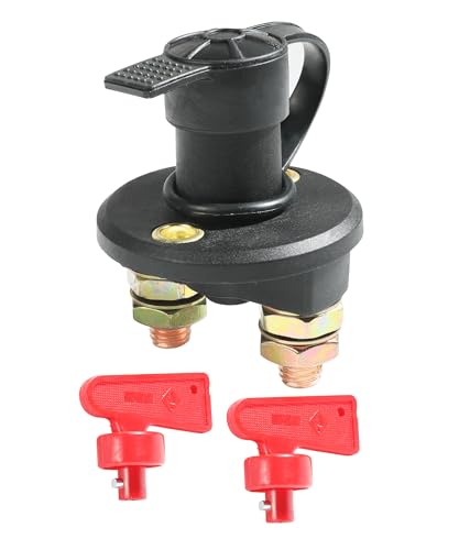 Vargtr KMTST001 Battery Disconnect Switch,12V/24V Battery Switch,Battery Isolator Cut Off Power Kill Master Battery Switch cover