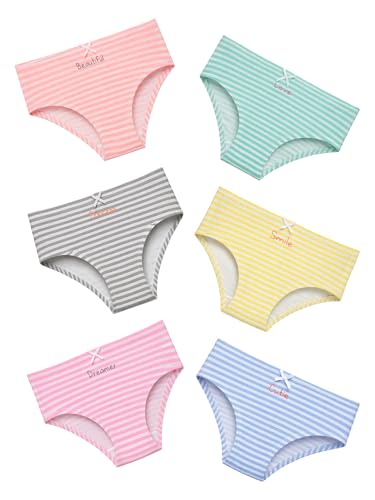 Image of Kids Girls Panty Ultrasoft Underwear 100% Cotton Soft Comfortable | SKin Friendly | Innerwear Pack Of 6-Assorted (Color & Print May Vary)